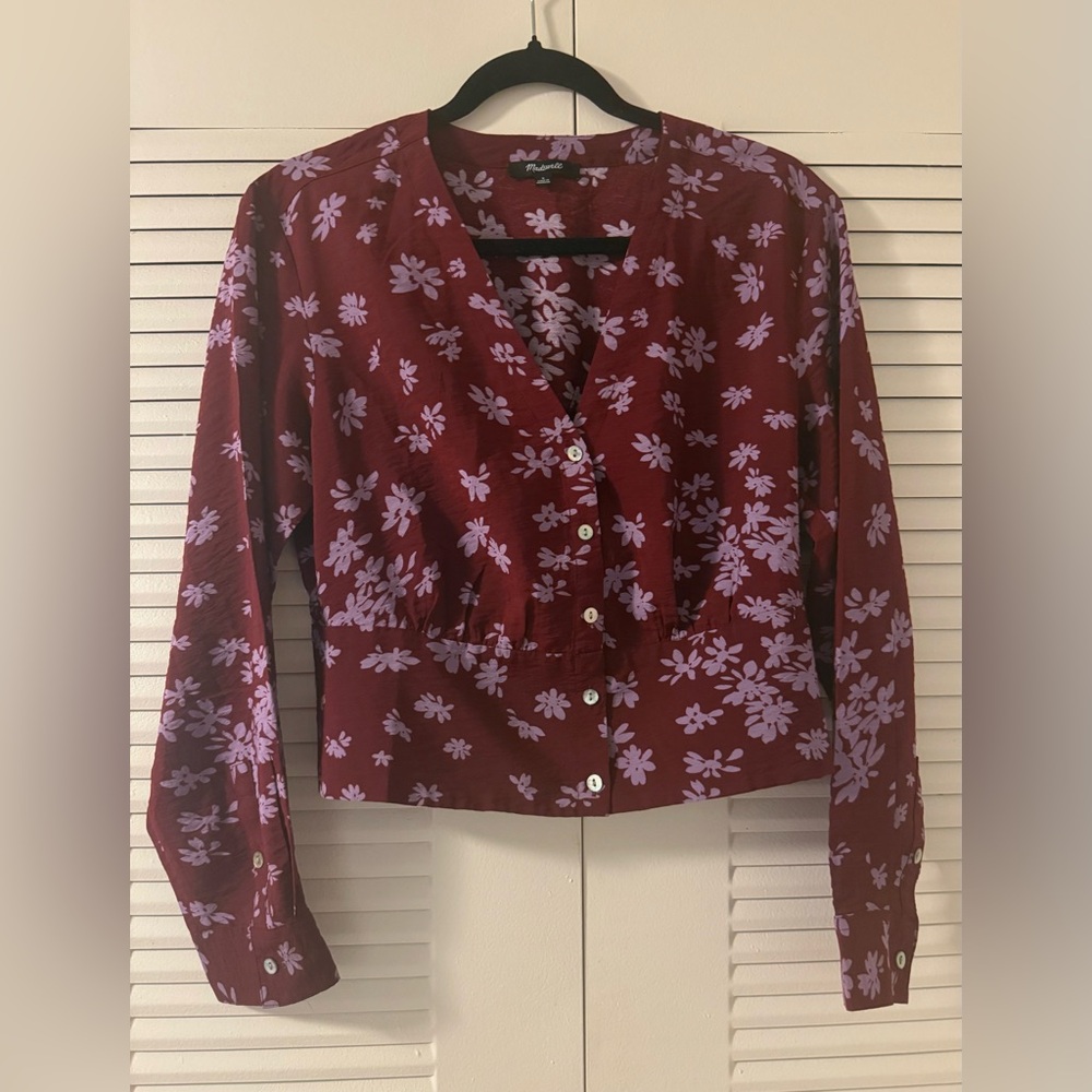 Madewell Cropped Blouse/Jacket